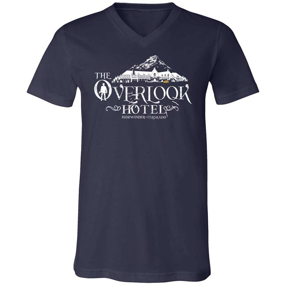 Unisex V-Neck T-Shirt - CRG8HJFV - Navy - 2