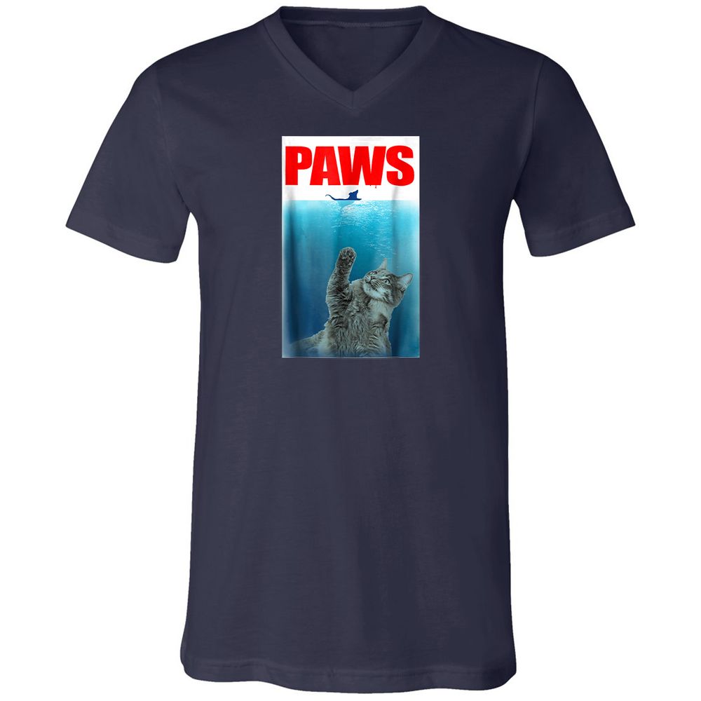 Unisex V-Neck T-Shirt - XHBJMDD7 - Navy - 2