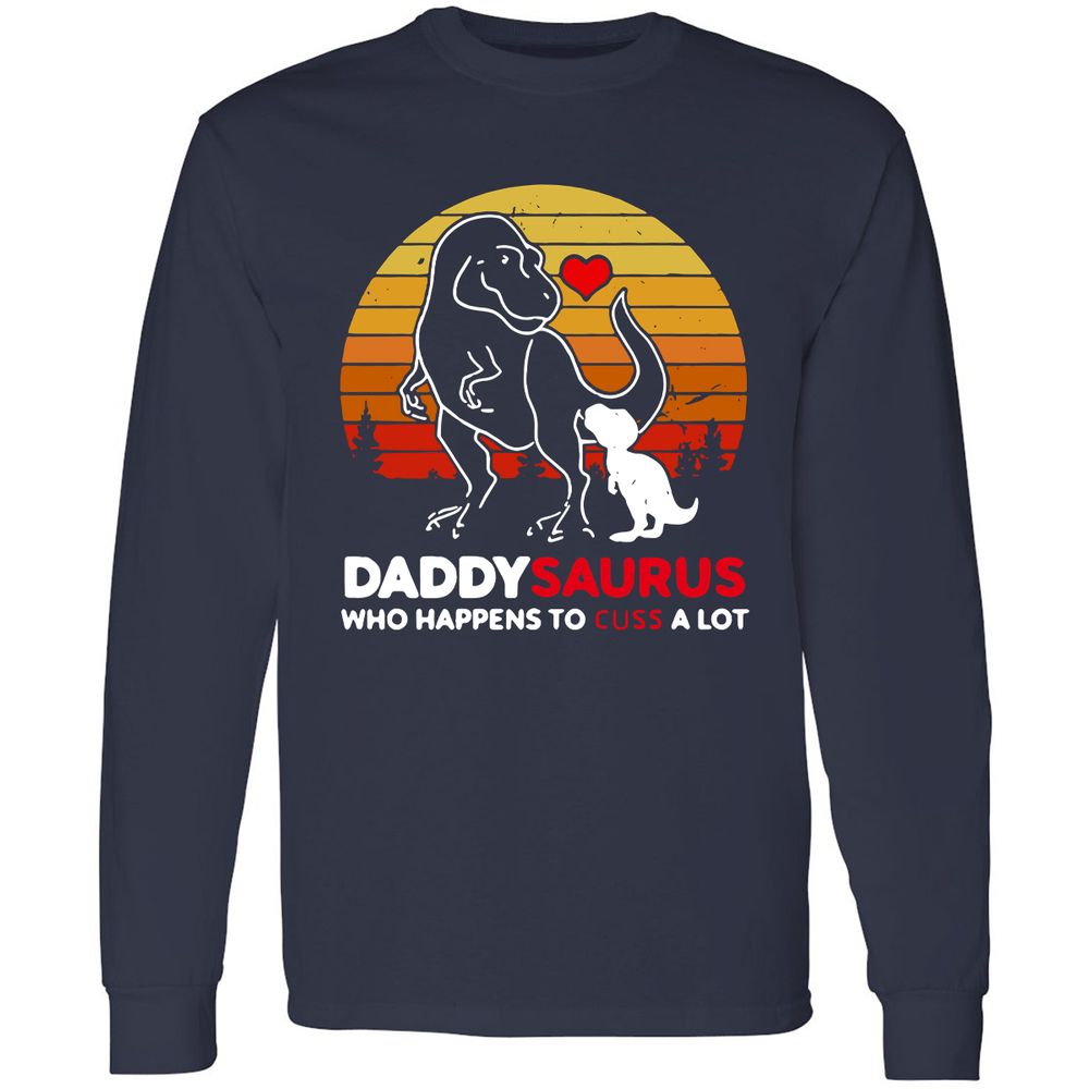Long Sleeve T-Shirt - 9E4RKSBX - Navy - 2
