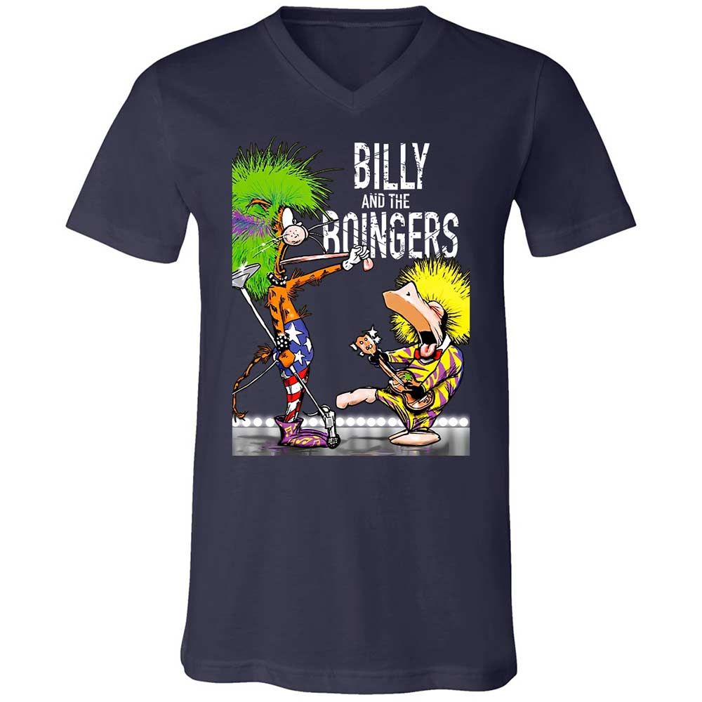 Unisex V-Neck T-Shirt - 1TYC5ZNR - Navy - 2