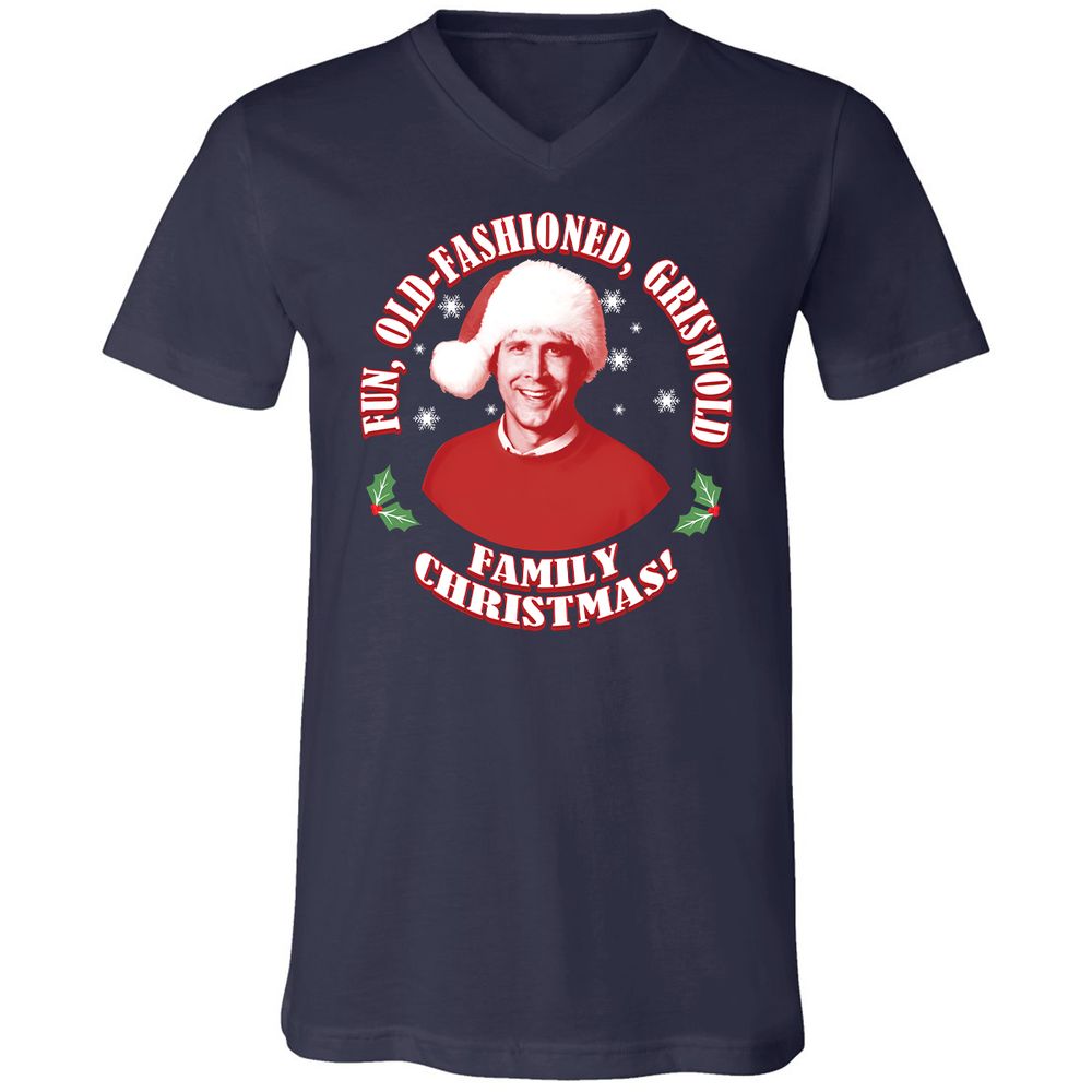 Unisex V-Neck T-Shirt - N6367TQD - Navy - 2