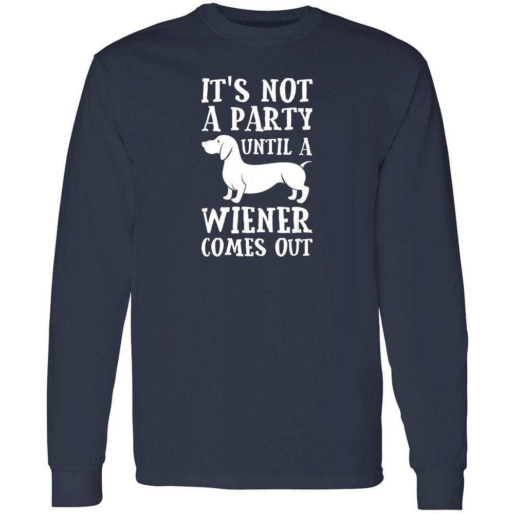 Long Sleeve T-Shirt - W2PHJK3X - Navy - 2