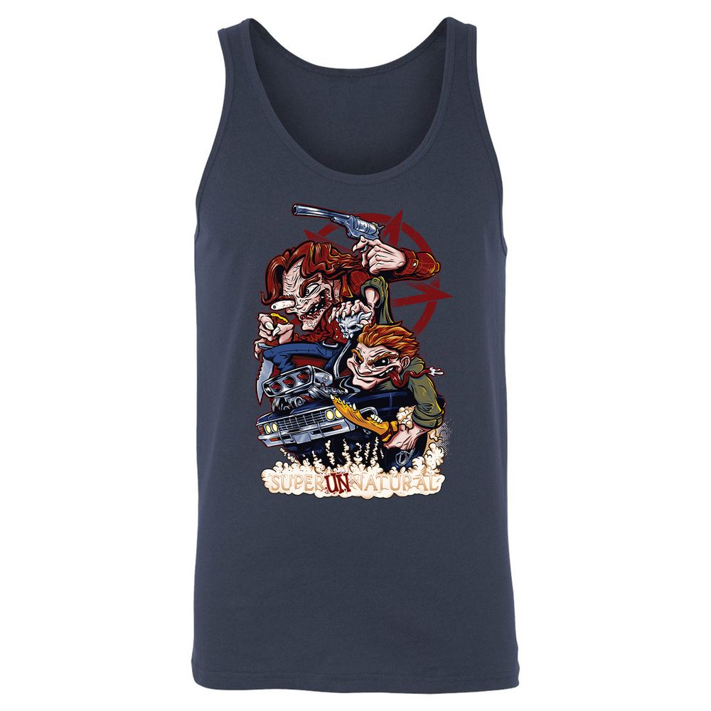 Unisex Jersey Tank - YNQJDCC6 - Navy - 2