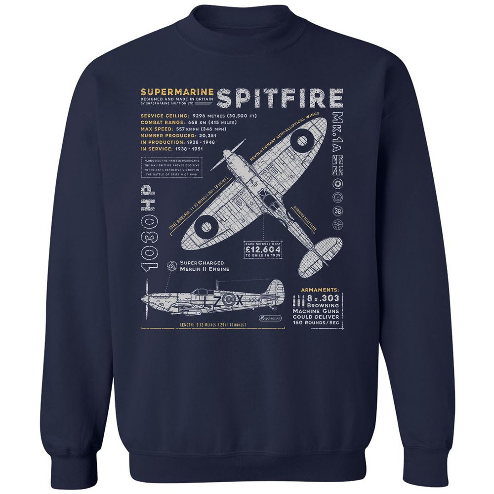 Supermarine Spitfire Essential - Navy - 2