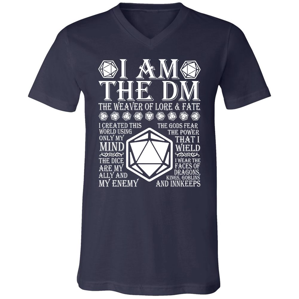 Unisex V-Neck T-Shirt - ED65QE7S - Navy - 2