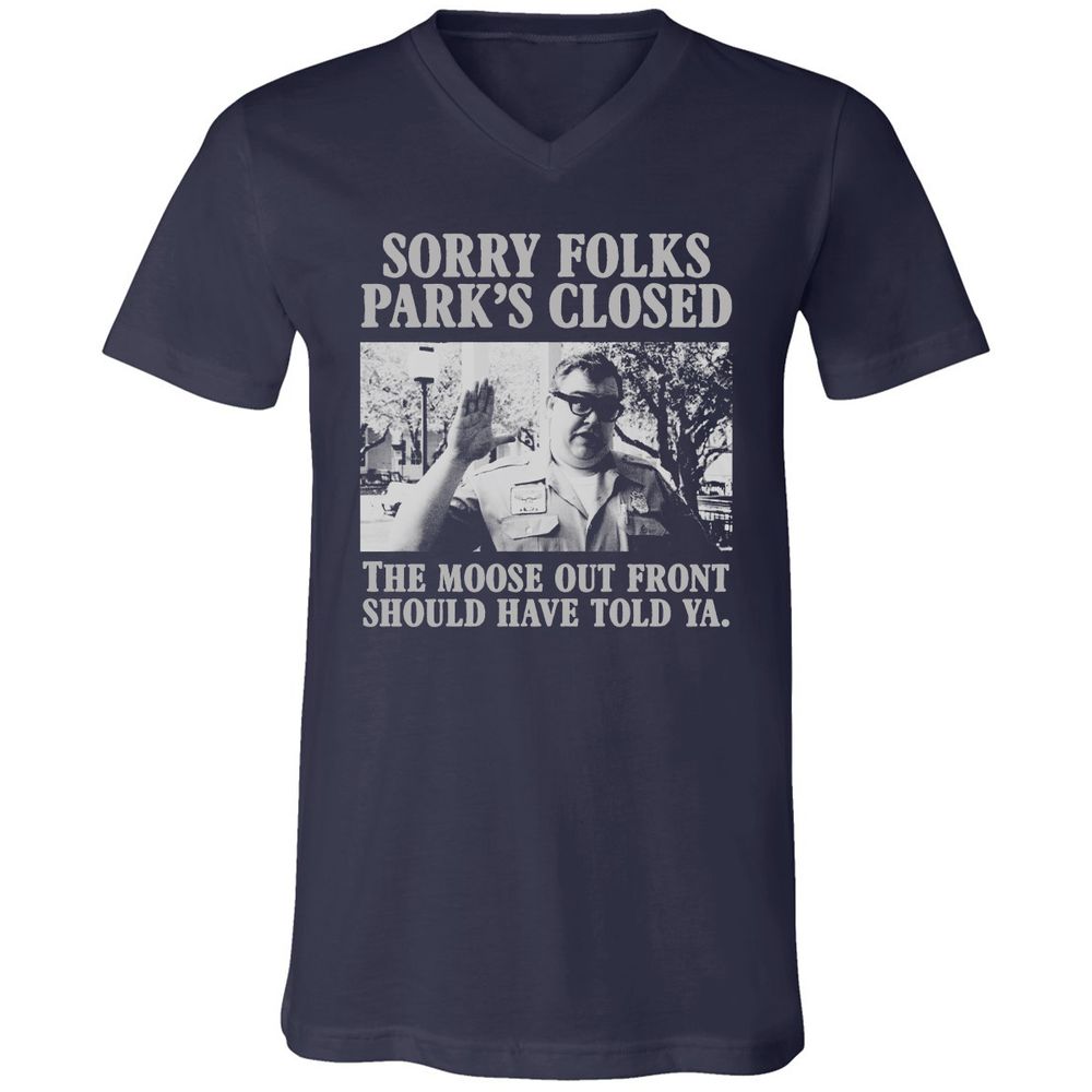 Unisex V-Neck T-Shirt - YQLHGB66 - Navy - 2
