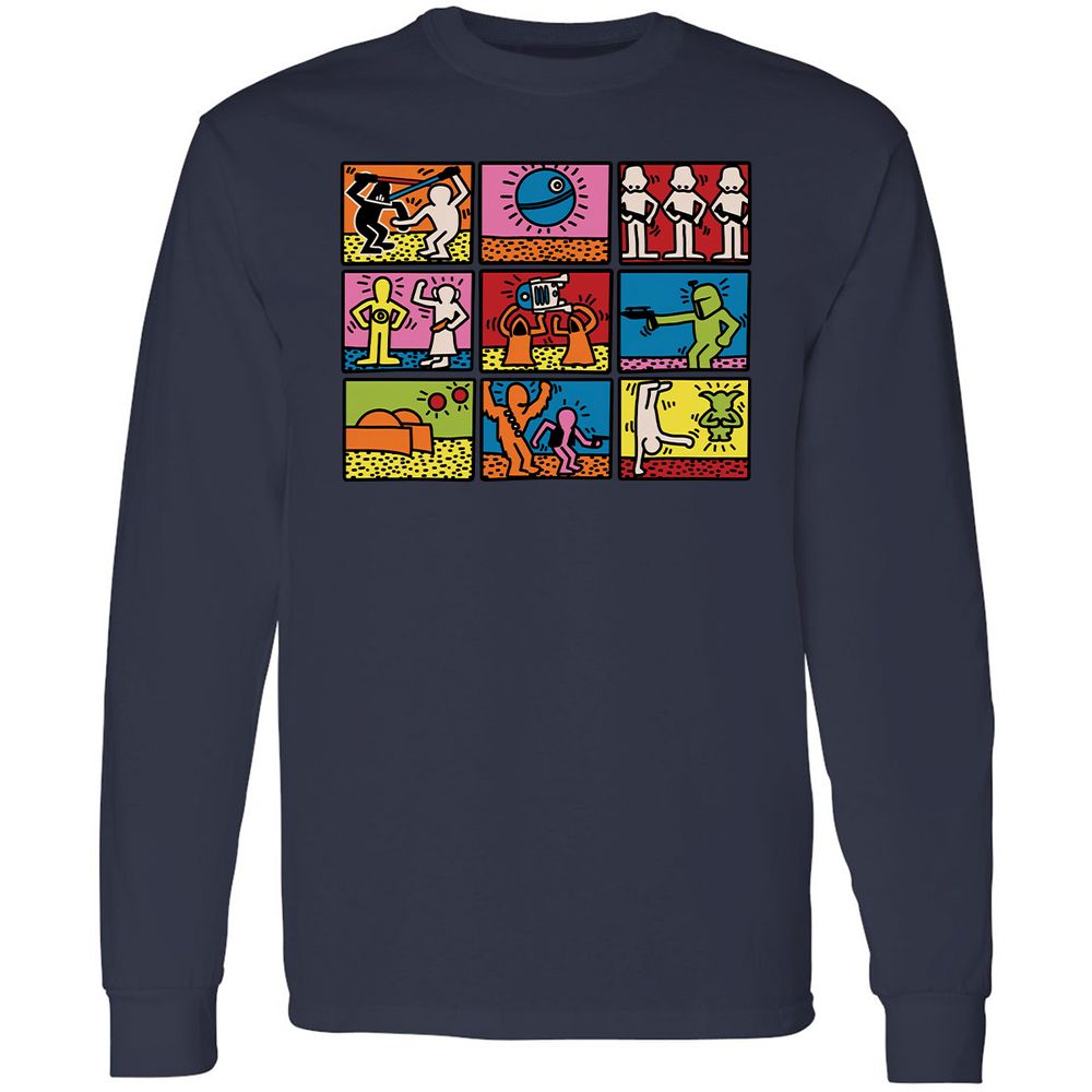 Long Sleeve T-Shirt - HAN7QM4A - Navy - 2