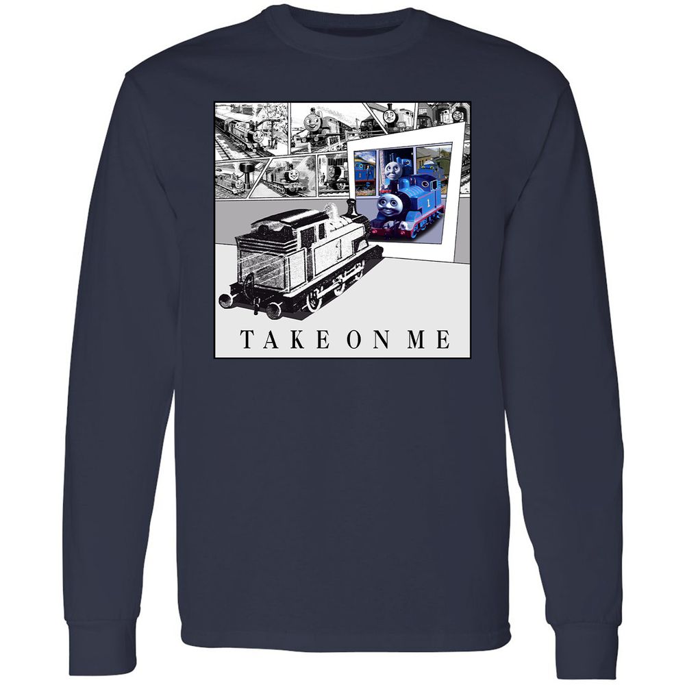 Long Sleeve T-Shirt - 7QH2LYBP - Navy - 2