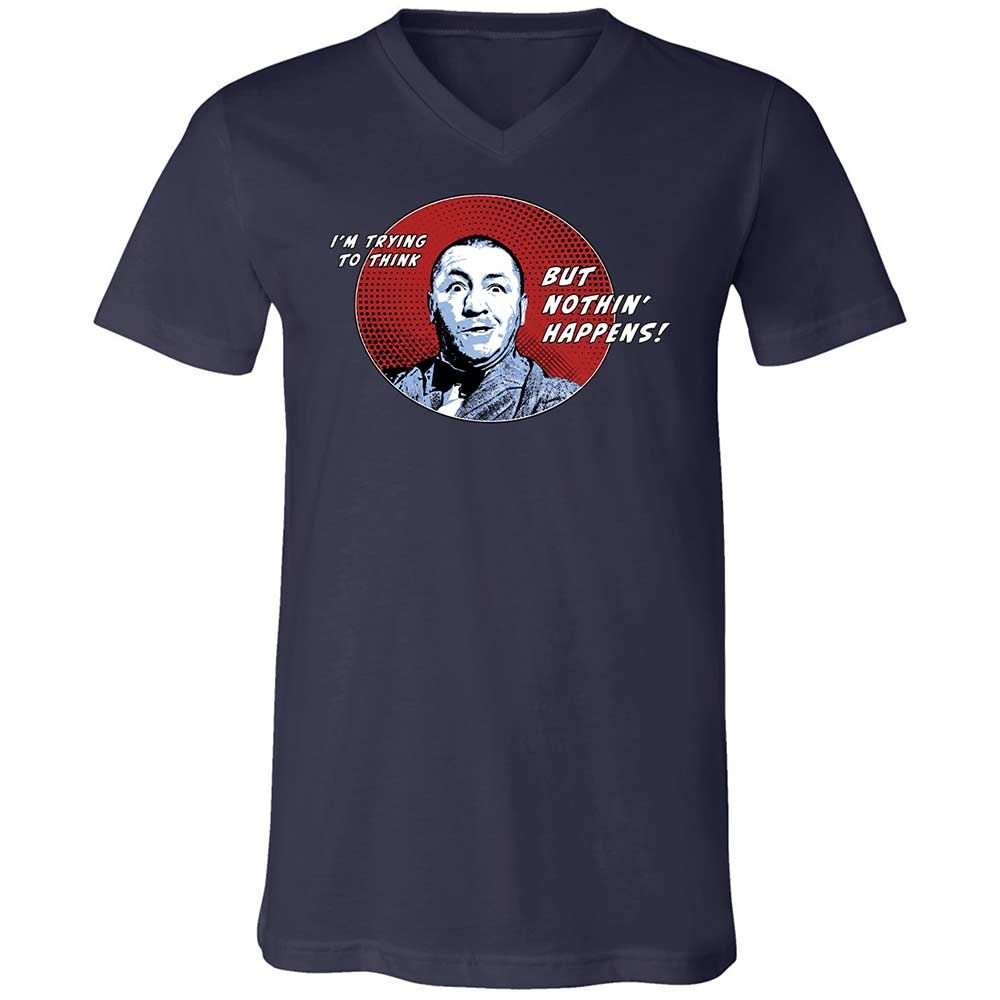 Unisex V-Neck T-Shirt - H1FD9RQW - Navy - 2