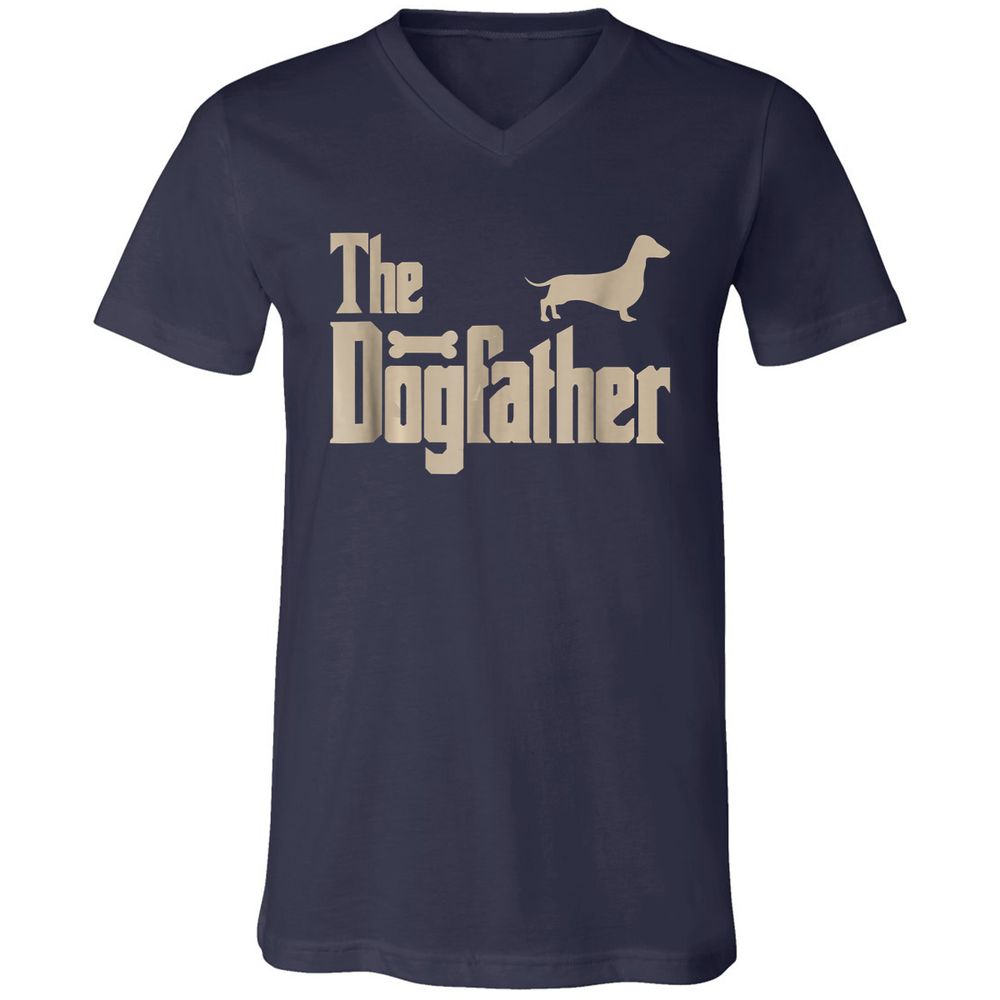Unisex V-Neck T-Shirt - G9RL7C1B - Navy - 2
