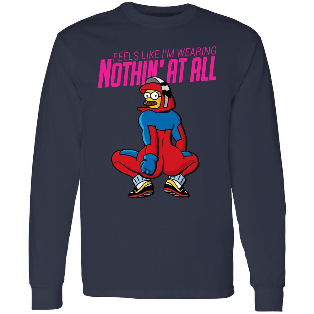 Long Sleeve T-Shirt - 4CGZLQFE - Navy - 2