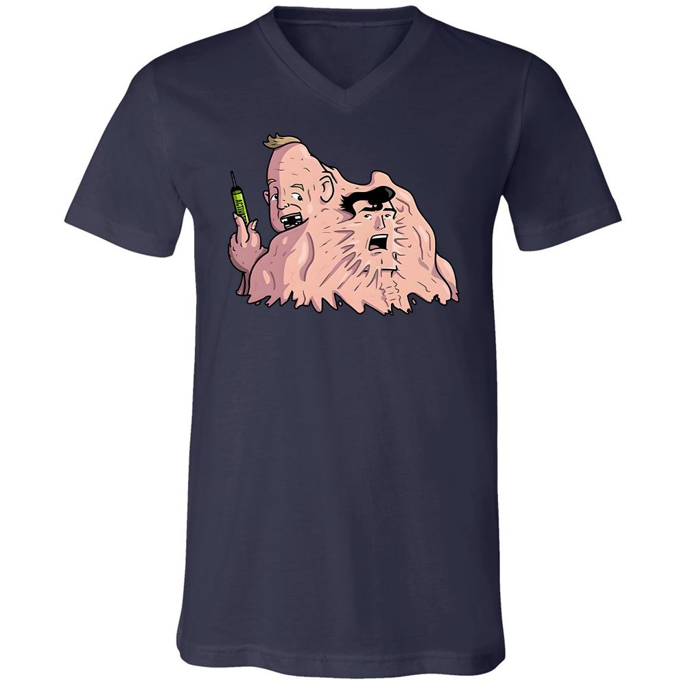 Unisex V-Neck T-Shirt - BWT93PJJ - Navy - 2