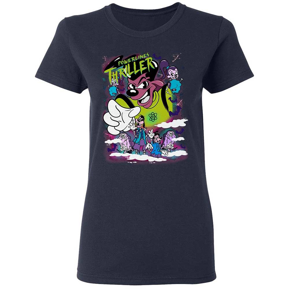 Vintage Pop Cartoon Horror Mashup - Navy - 2