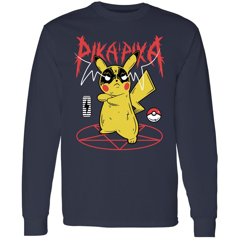 Long Sleeve T-Shirt - 244F35M7 - Navy - 2