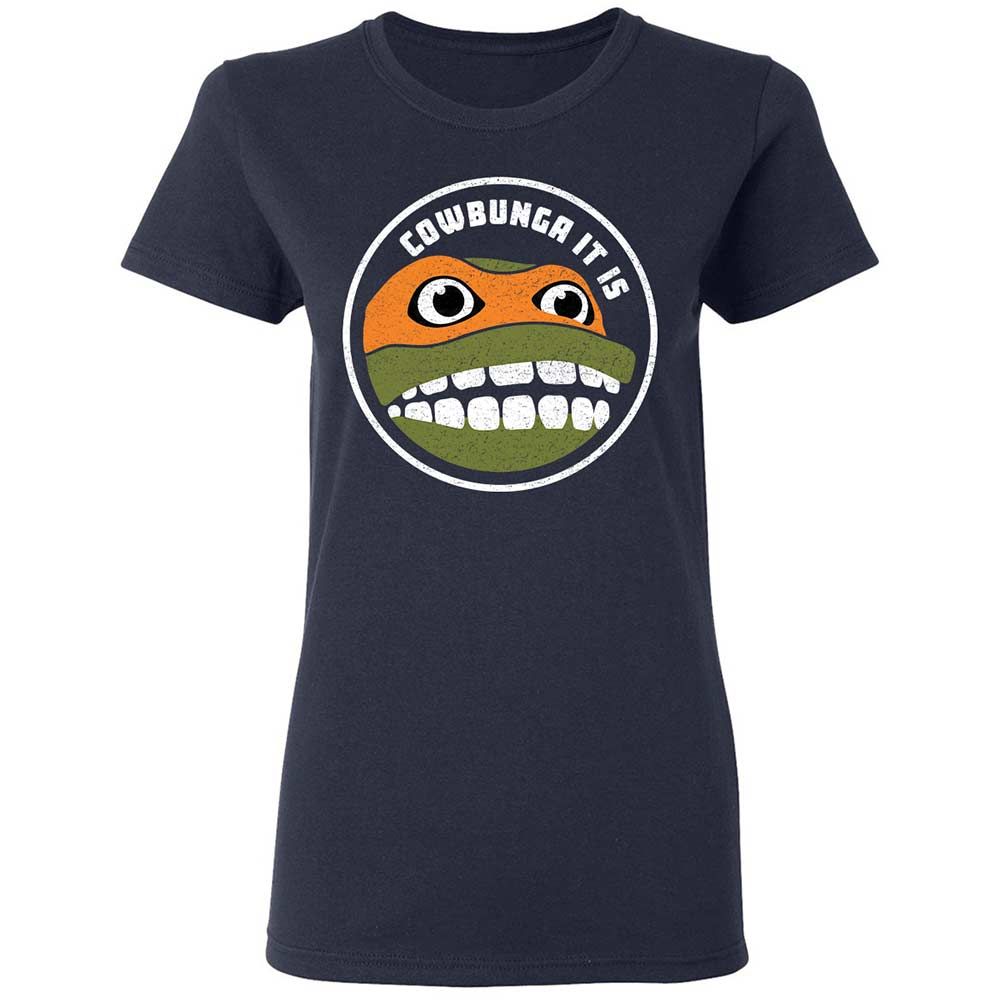 Women's T-Shirt - P1ZZEAFT - Navy - 2
