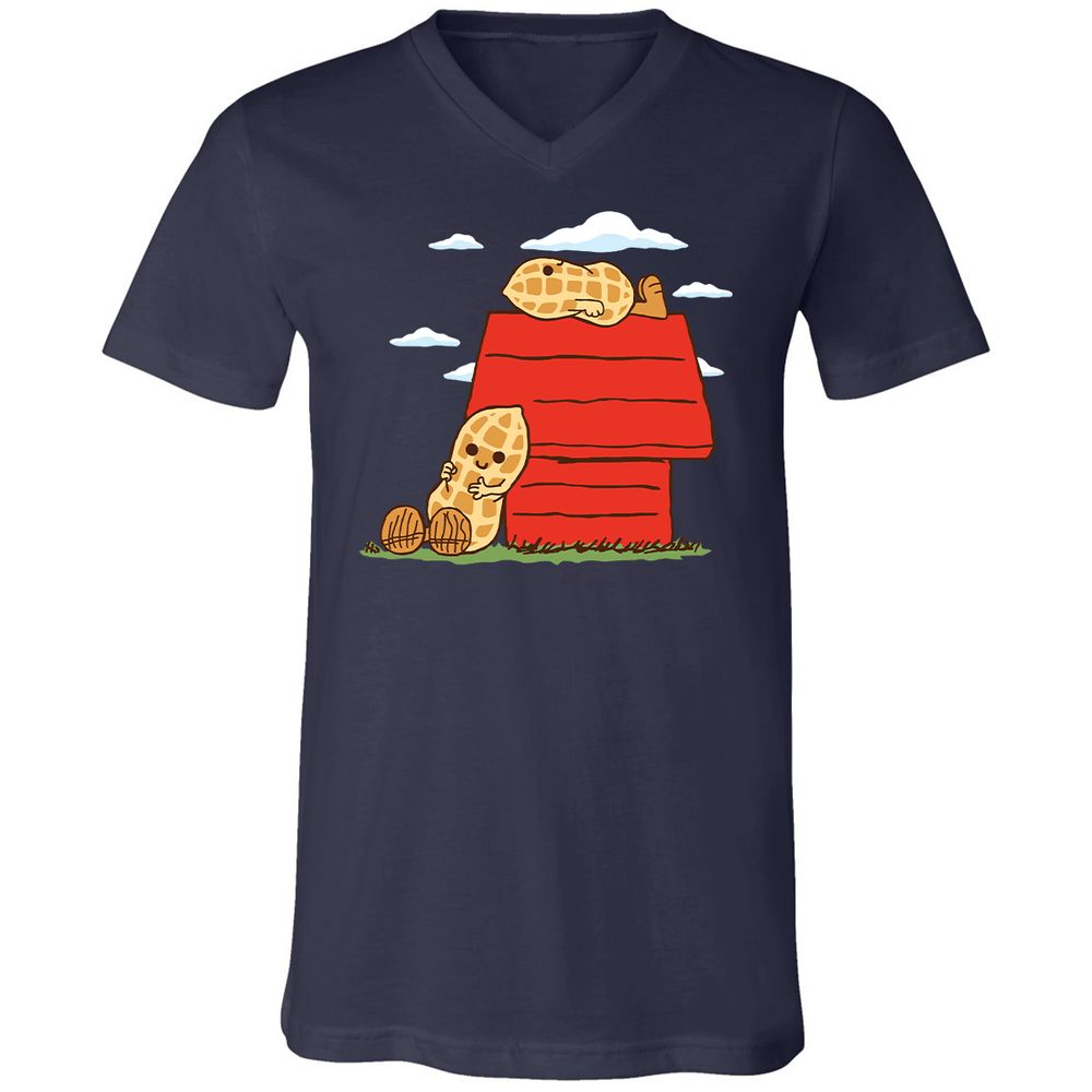 Unisex V-Neck T-Shirt - F8UHPUED - Navy - 2