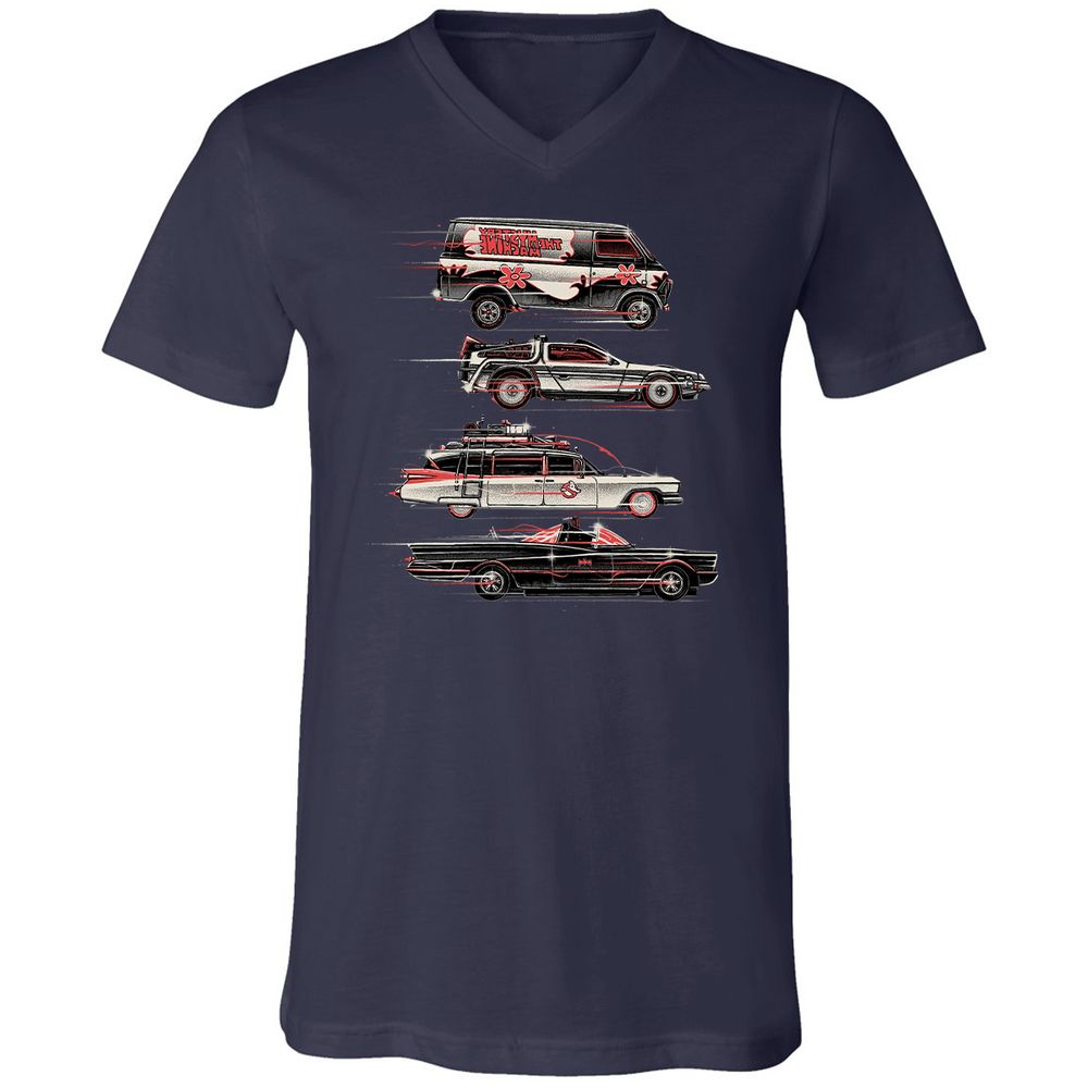 Unisex V-Neck T-Shirt - MQ38C4TY - Navy - 2