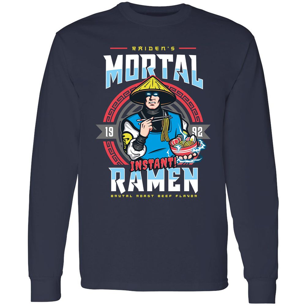 Long Sleeve T-Shirt - QPQF5W2G - Navy - 2