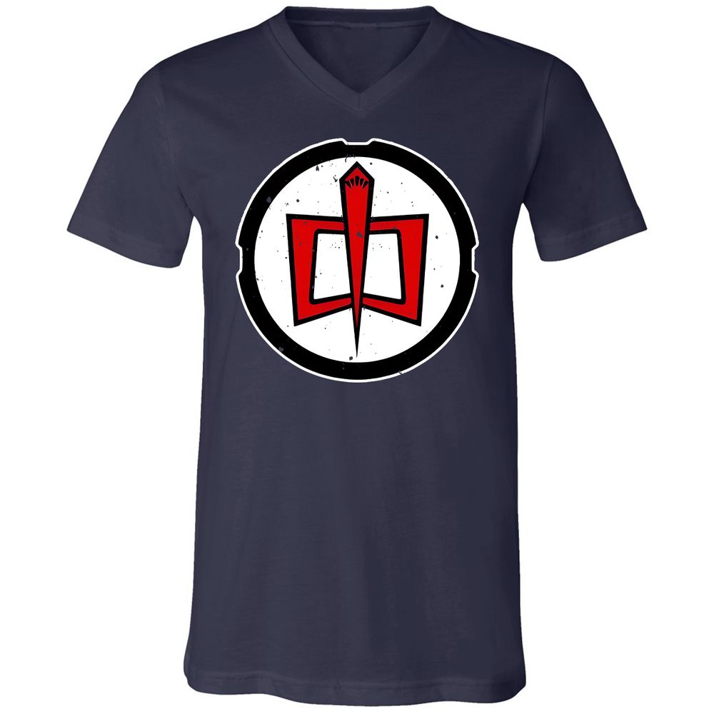 Unisex V-Neck T-Shirt - CHRFW4D6 - Navy - 2