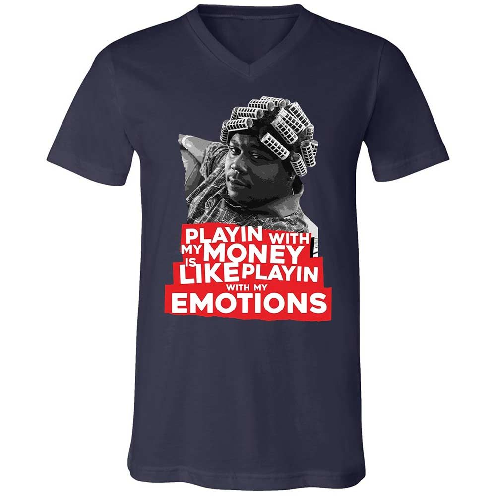 Unisex V-Neck T-Shirt - 9RXRXCWZ - Navy - 2