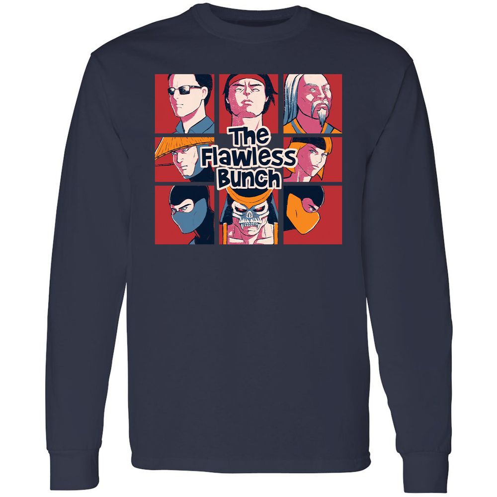 Long Sleeve T-Shirt - B3JDMF3Y - Navy - 2