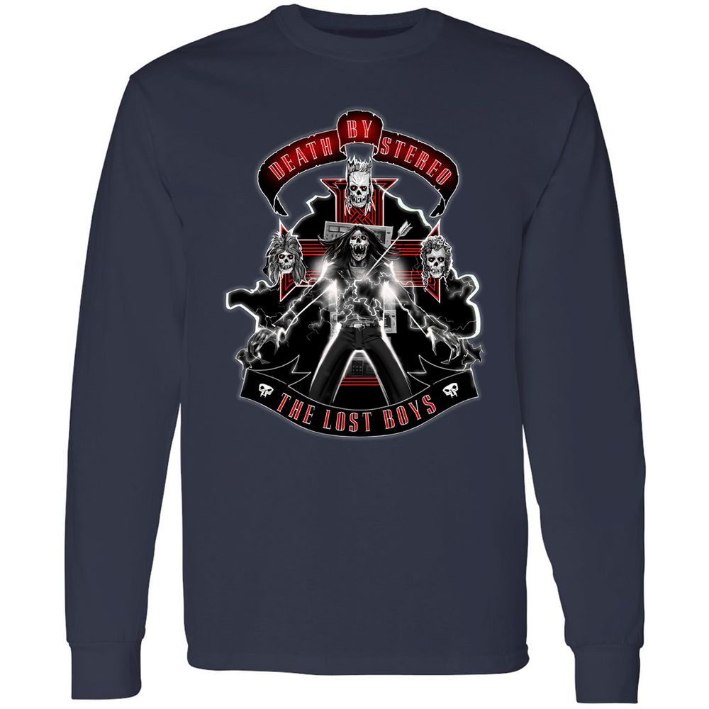 Long Sleeve T-Shirt - DLJYCZBD - Navy - 2