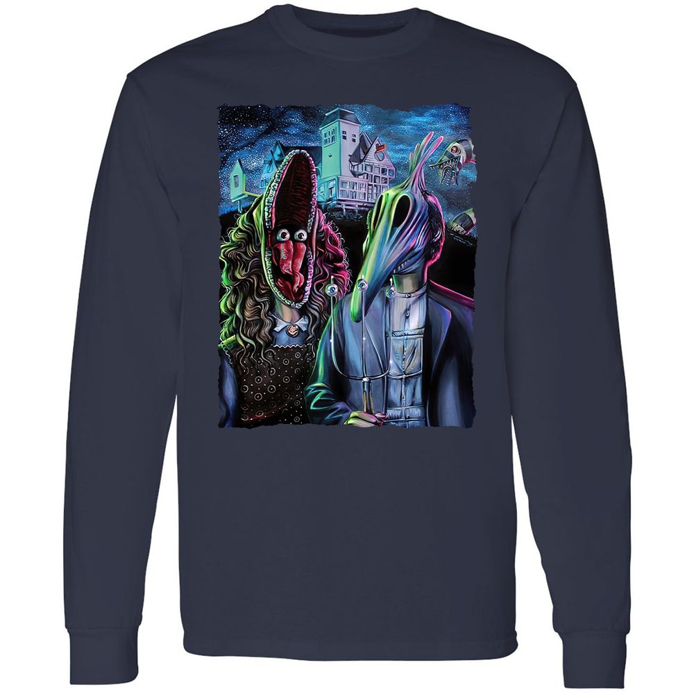 Long Sleeve T-Shirt - 225YDFCZ - Navy - 2