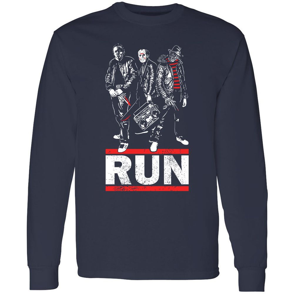 Long Sleeve T-Shirt - 7Q67S4QA - Navy - 2