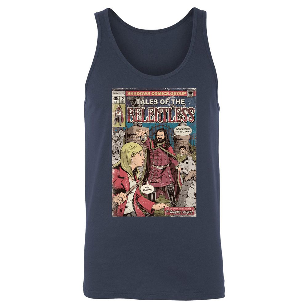 Unisex Jersey Tank - A6E2MA7H - Navy - 2