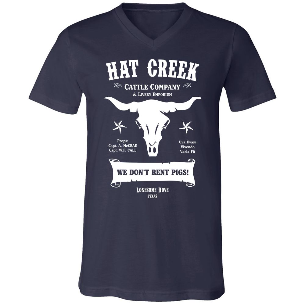Unisex V-Neck T-Shirt - 5ENF3MHS - Navy - 2