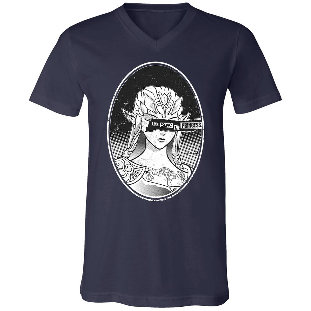 Unisex V-Neck T-Shirt - 6STSNA1M - Navy - 2