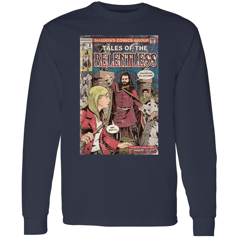 Long Sleeve T-Shirt - ALLQZLDL - Navy - 2