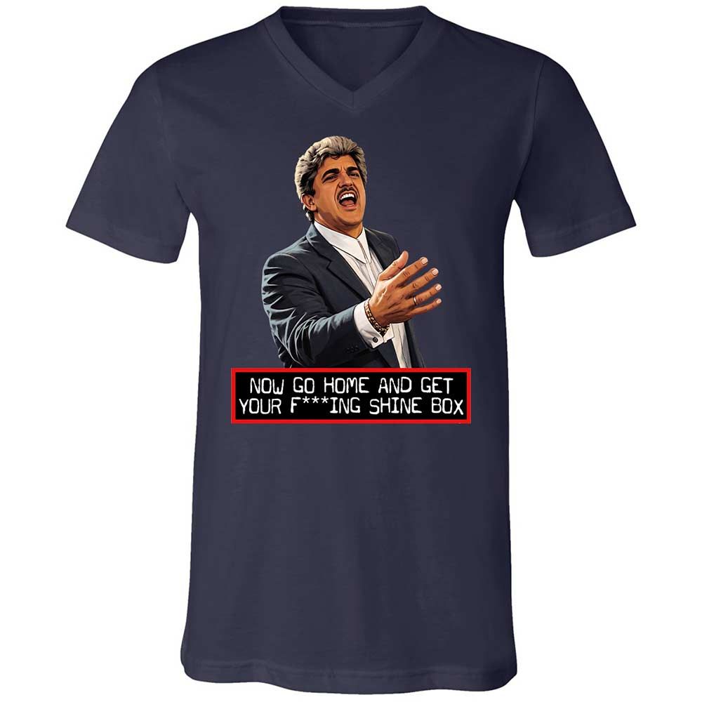 Unisex V-Neck T-Shirt - PZ7LXY1D - Navy - 2
