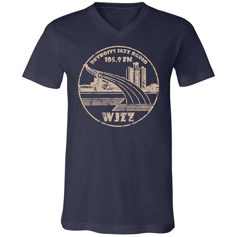 Unisex V-Neck T-Shirt - 7NWAS2FT - Navy - 2