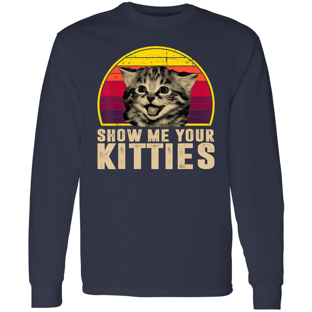 Long Sleeve T-Shirt - KDZSVY7H - Navy - 2