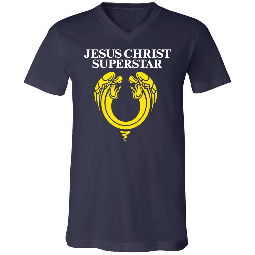 Unisex V-Neck T-Shirt - N18TJK59 - Navy - 2
