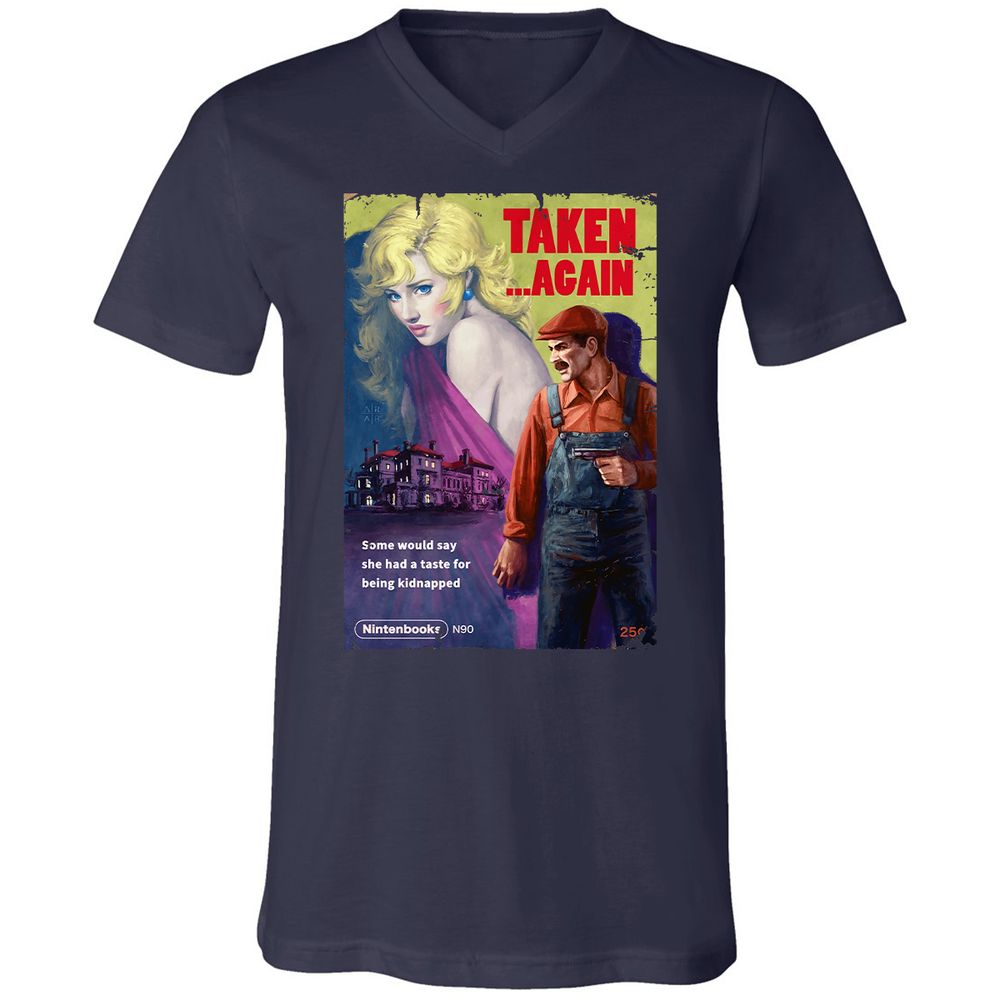 Unisex V-Neck T-Shirt - 476S3AUC - Navy - 2