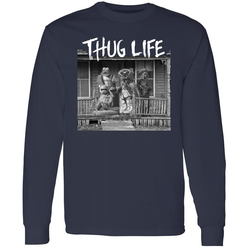 Long Sleeve T-Shirt - WLB8GWLM - Navy - 2