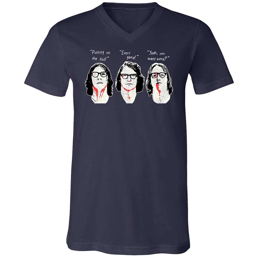 Unisex V-Neck T-Shirt - P4ULPH2Z - Navy - 2