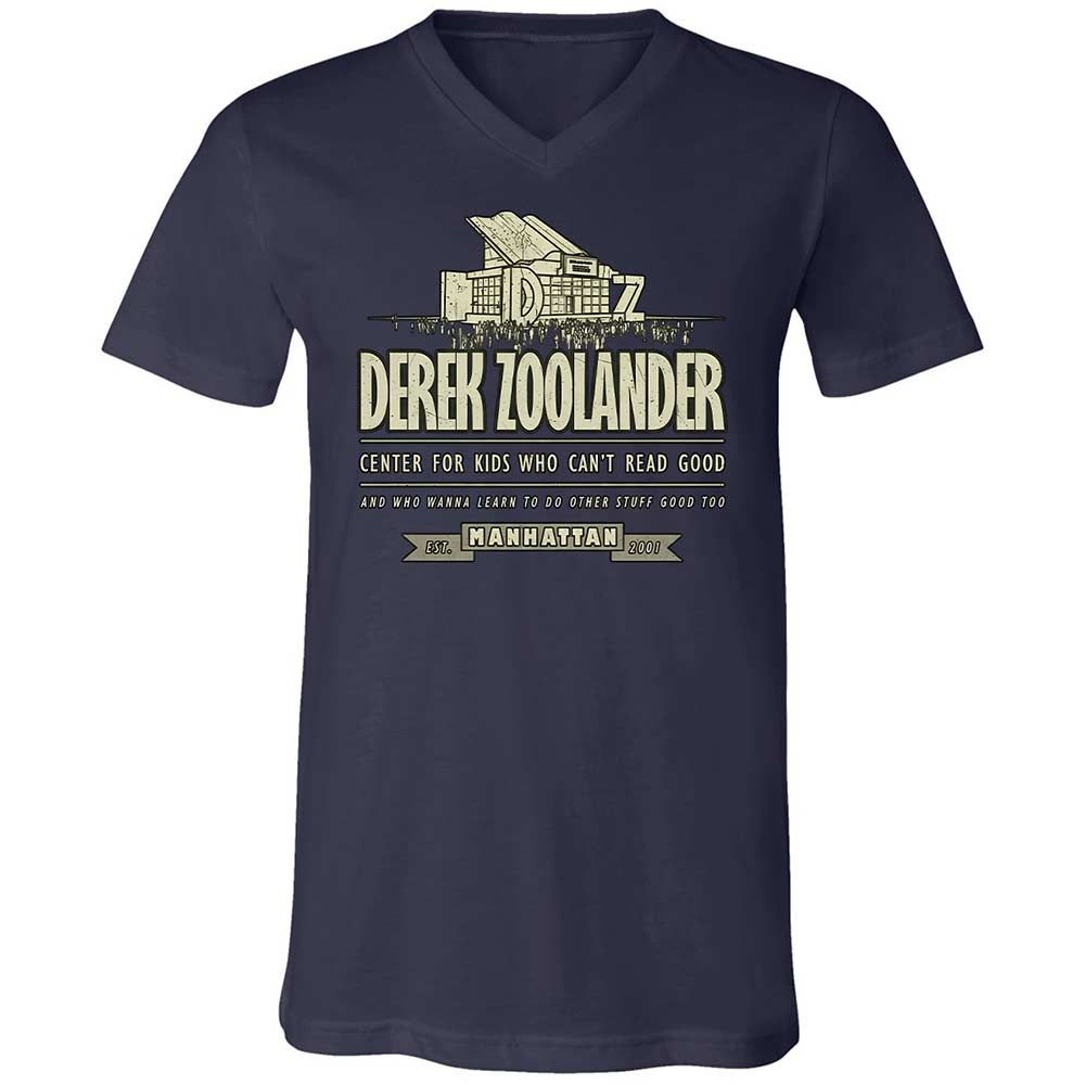 Unisex V-Neck T-Shirt - 453YTGM2 - Navy - 2