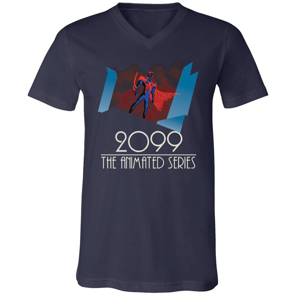 Unisex V-Neck T-Shirt - 3GB3EGX8 - Navy - 2