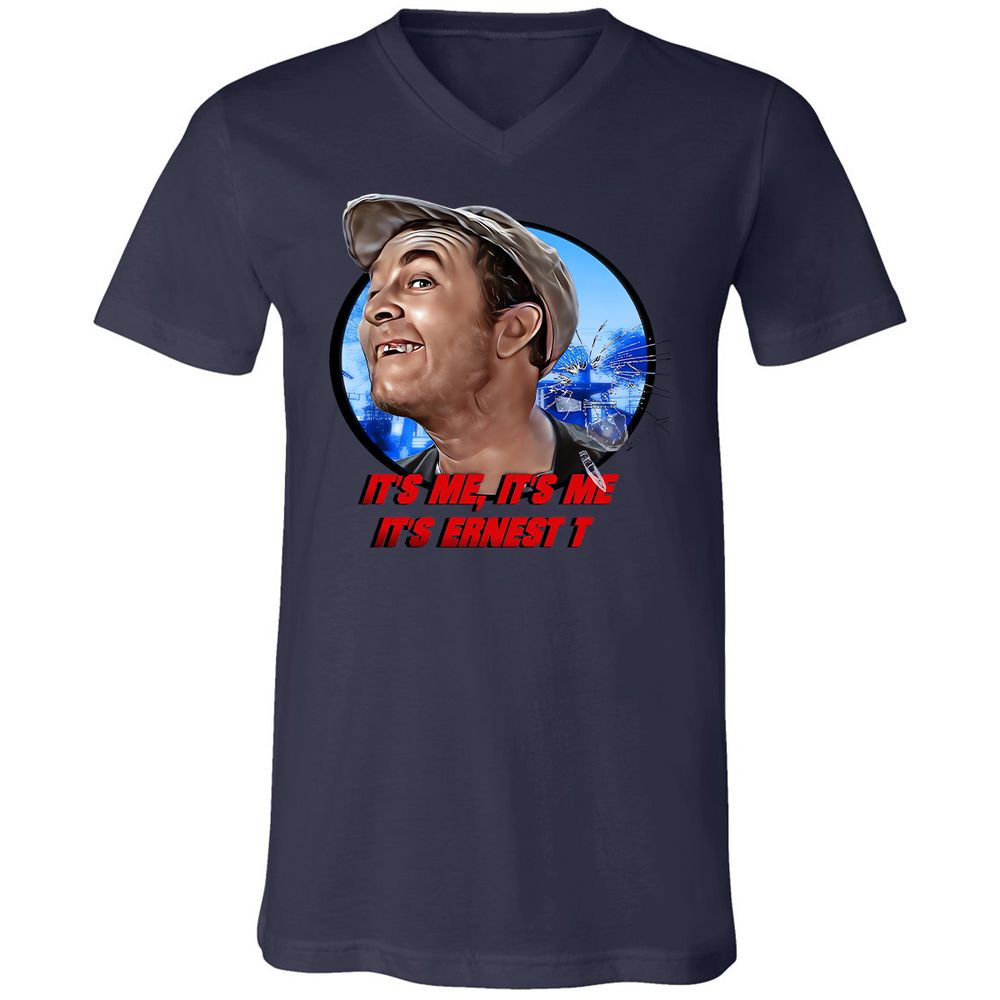 Unisex V-Neck T-Shirt - 3YVVWK55 - Navy - 2