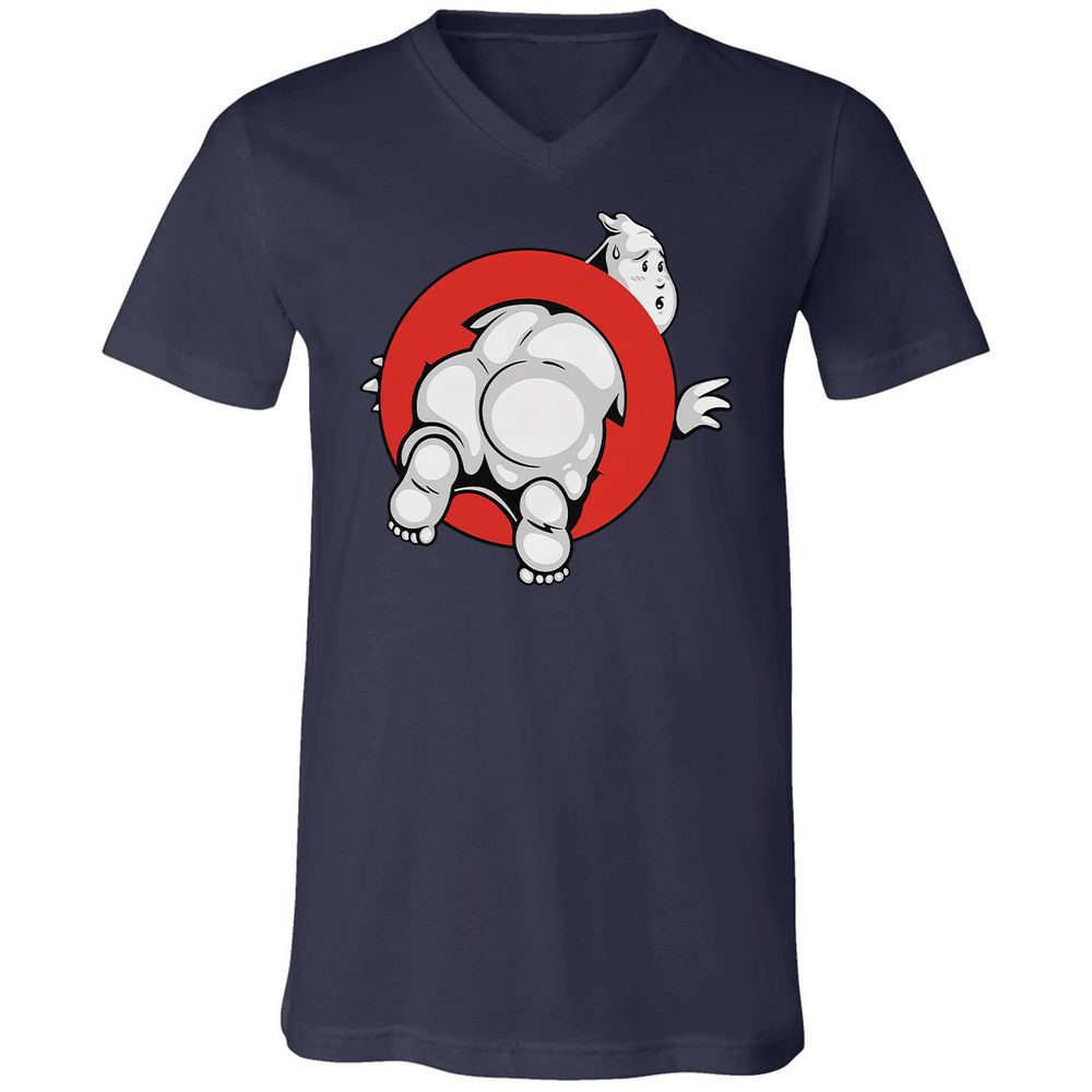 Unisex V-Neck T-Shirt - S8EUNX6Z - Navy - 2