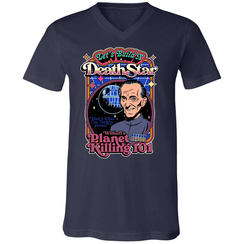 Unisex V-Neck T-Shirt - J1694VJK - Navy - 2