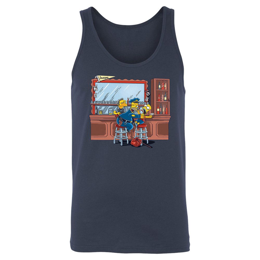 Unisex Jersey Tank - H41D7AGV - Navy - 2