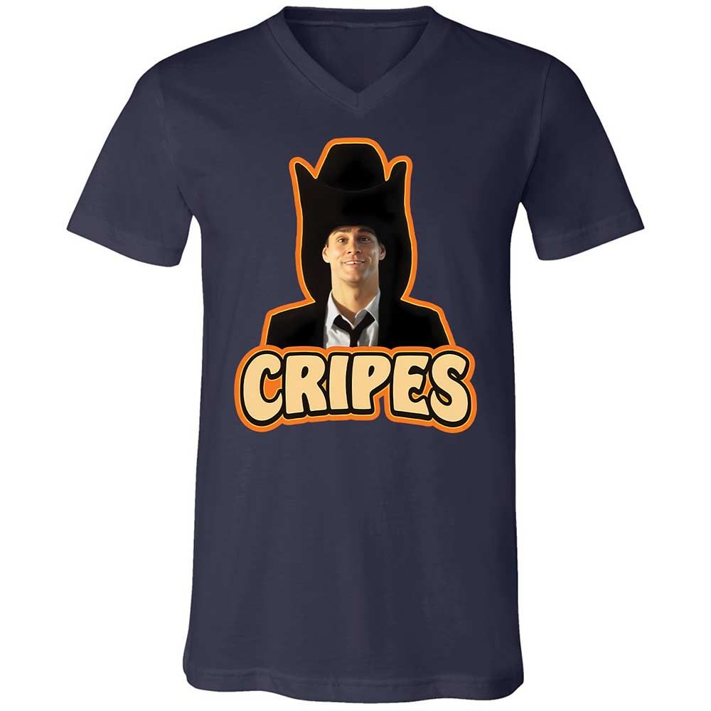 Unisex V-Neck T-Shirt - VUT5L4P6 - Navy - 2