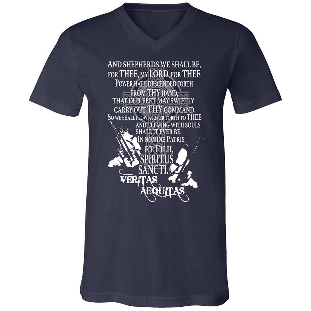 Unisex V-Neck T-Shirt - 9G9GZ6C3 - Navy - 2