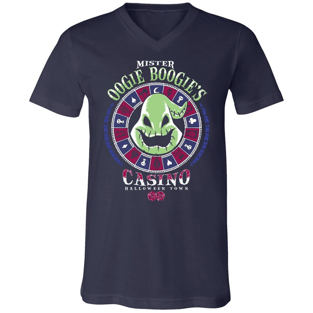 Unisex V-Neck T-Shirt - PZLCJXD8 - Navy - 2
