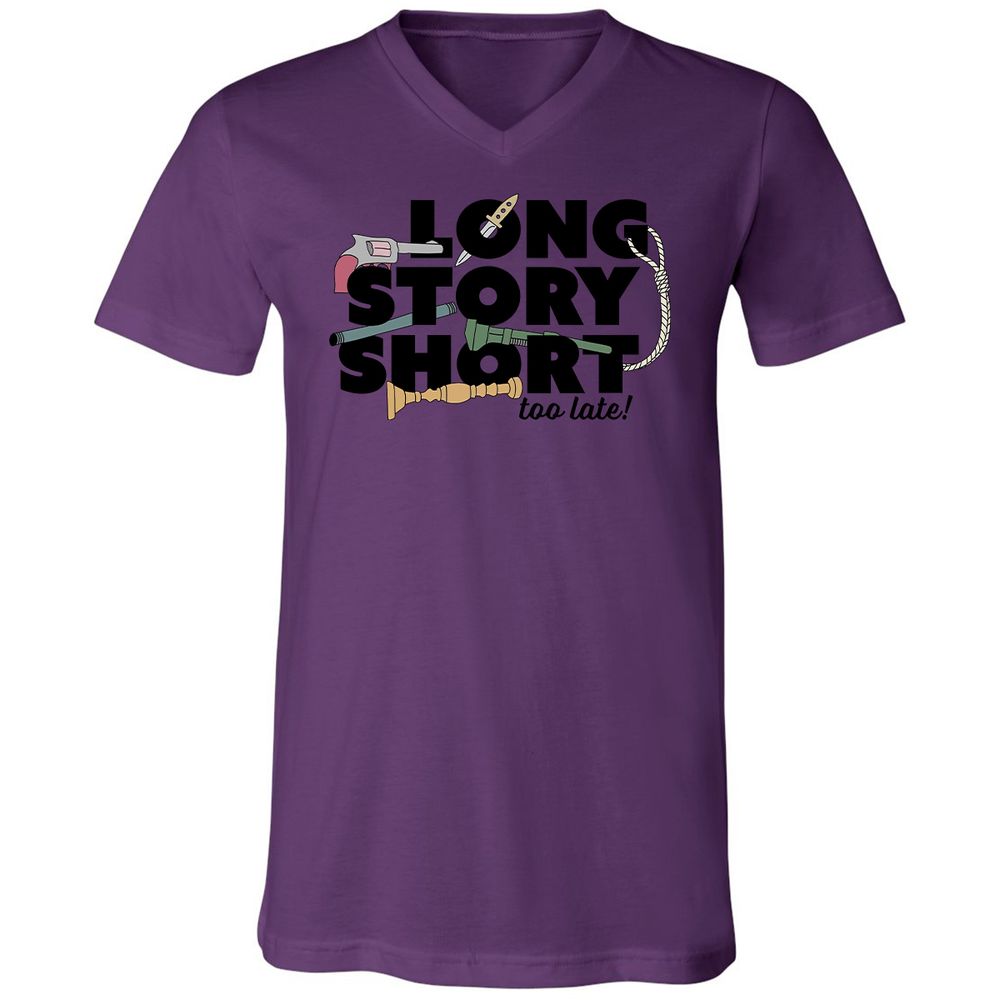 Unisex V-Neck T-Shirt - 11D8ZMA8 - Team Purple - 2