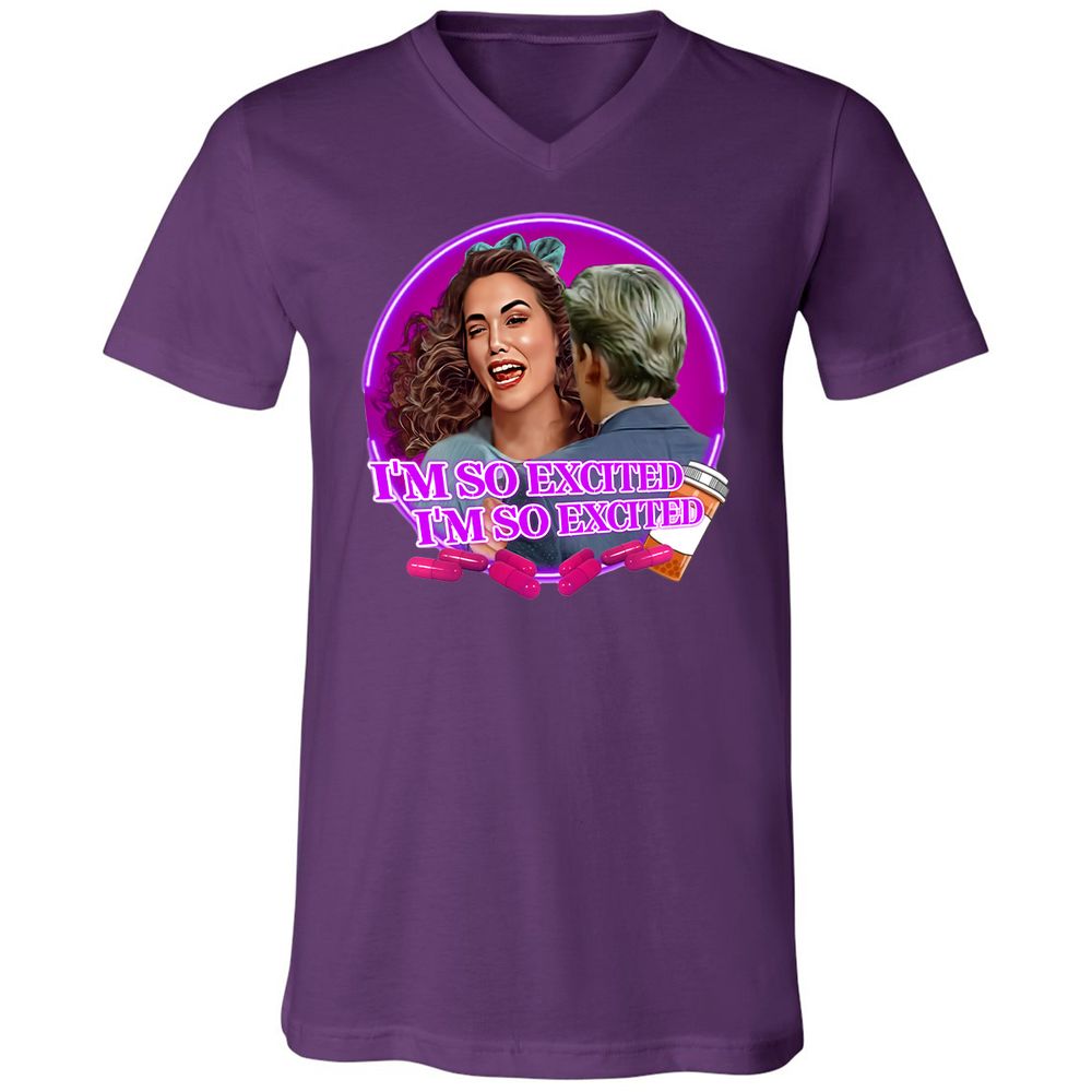 Unisex V-Neck T-Shirt - KUCZW25H - Team Purple - 2